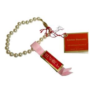 Vintage Menorca Simulated Pearls Bracelet 7” Original Tags Attached